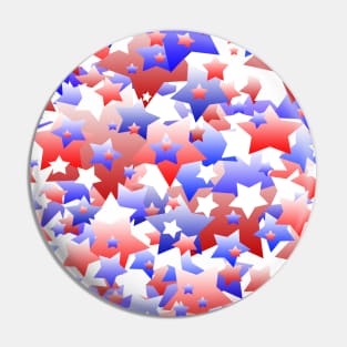 Patriotic Stars Pin