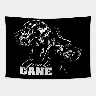 Proud Great Dane dog portrait Tapestry