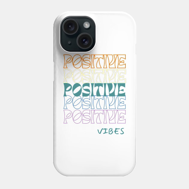 Retro positive vibes Phone Case by Doodlehive 