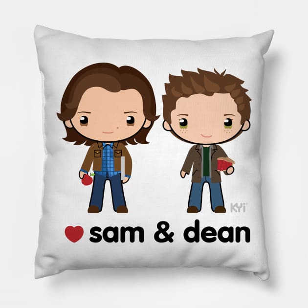 Love Sam & Dean - Supernatural Pillow by KYi