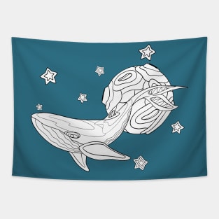 White whale among the stars Tapestry