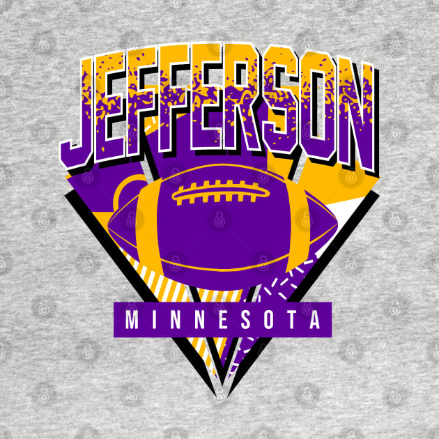 Disover Jefferson Retro Minnesota Football - Viking - T-Shirt