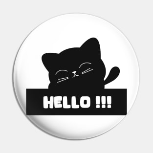 Hello cat Pin