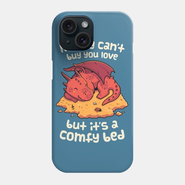 Money Bed Dragon // Fantasy, Kawaii, Roleplay Phone Case by Geekydog