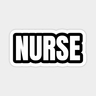 Nurse Word - Simple Bold Text Magnet