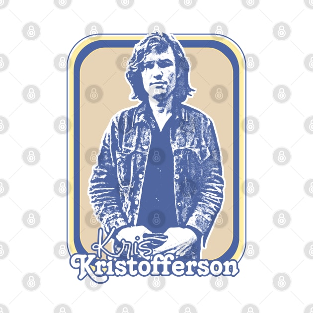 Kris Kristofferson / Retro Style Country Music Fan Gift by DankFutura