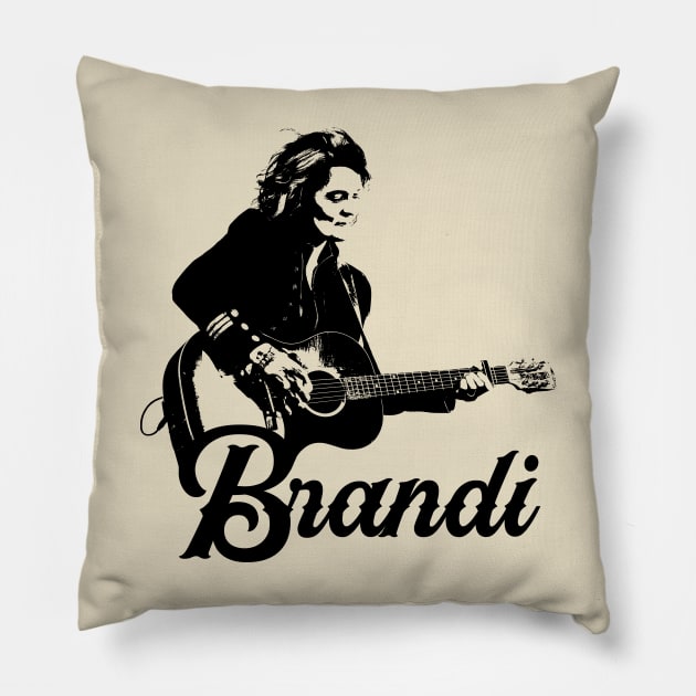 Classic Music Brandi Lover Gift For Fans Pillow by LloydFernandezArt
