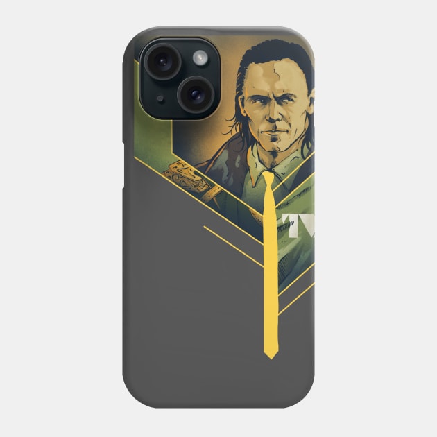 god of mischief in TVA Phone Case by Kotolevskiy