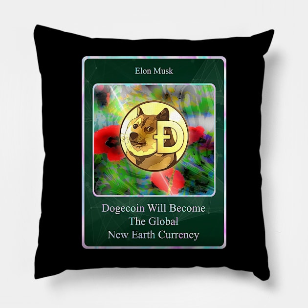 dogecoin Pillow by ElArrogante