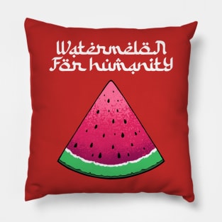 watermelon for humanity // save palestine Pillow