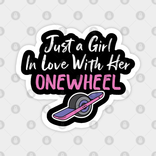 Onewheel Girl Magnet by Be Cute 