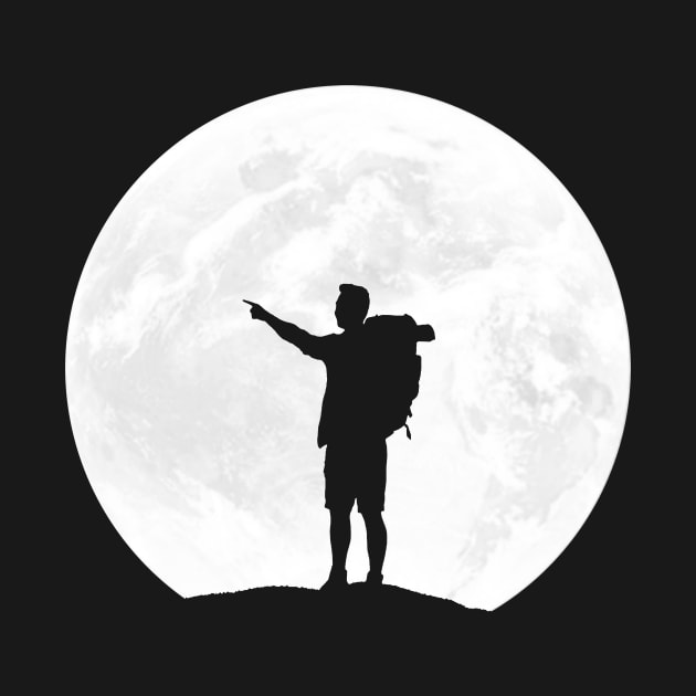 traveler in full moon by ChapDemo