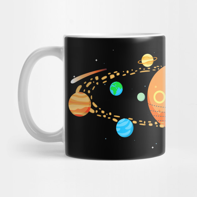Solar system planets astronaut universe - Moon - Mug | TeePublic