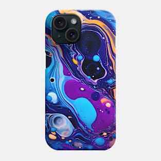 Cosmic Dance: An Abstract Universe of Color Phone Case