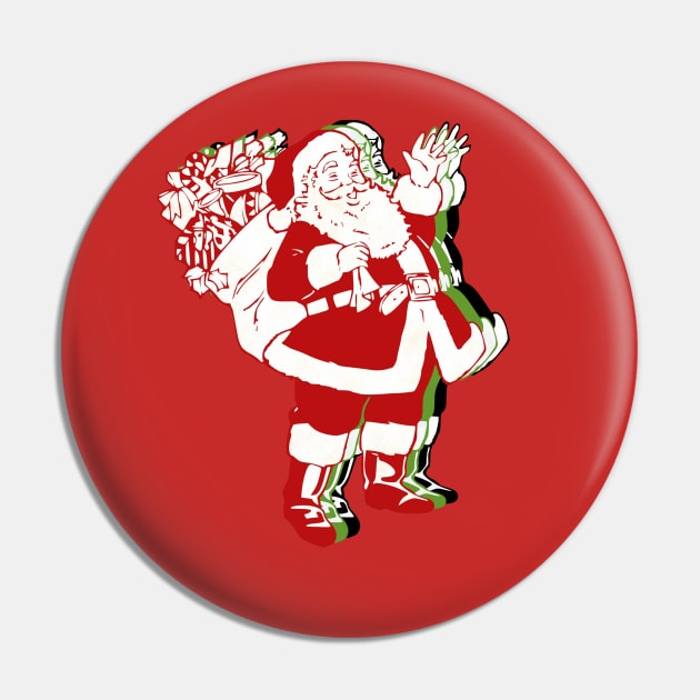 Santa Clause Christmas Vintage Retro Vibe of the 40's 50's 60's Pin by Joaddo