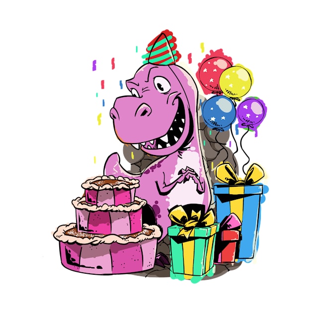 Birthday Party For A Pink Dinosaur Girl by iHeartDinosaurs