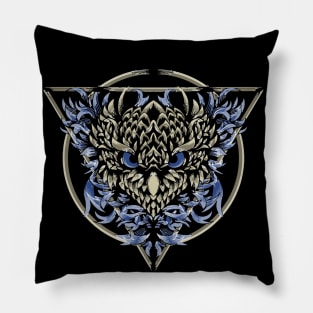 The Blue Owl Society Pillow