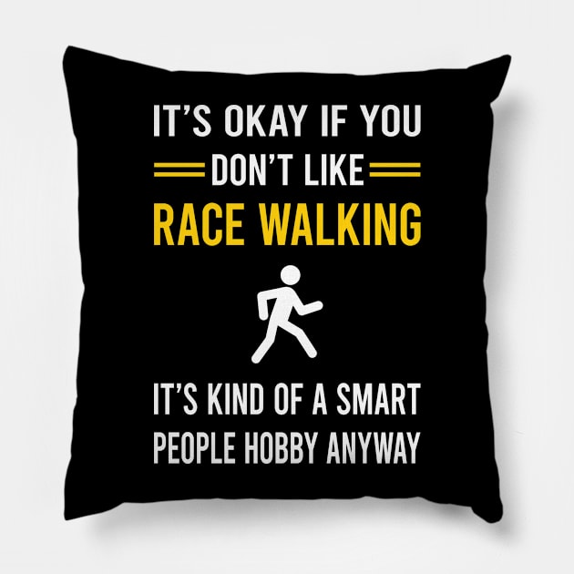 Smart People Hobby Race Walking Pillow by Good Day