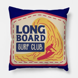 Long Board Surf Club Pillow