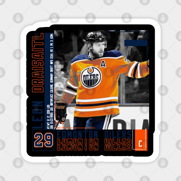 Leon Draisaitl Paper Poster Magnet by art.Hamdan