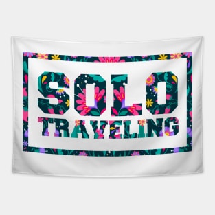 solo traveling , sailing and canoeing , retro hippie van beach surfer longboard aloha Tapestry