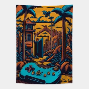 Retro Gamer's Delight - Unlocking Memories Tapestry