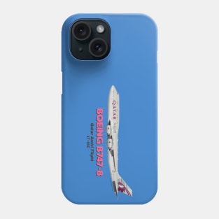 Boeing B747-8 - Qatar Amiri Flight Phone Case