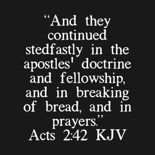 Acts 2:42 KJV T-Shirt