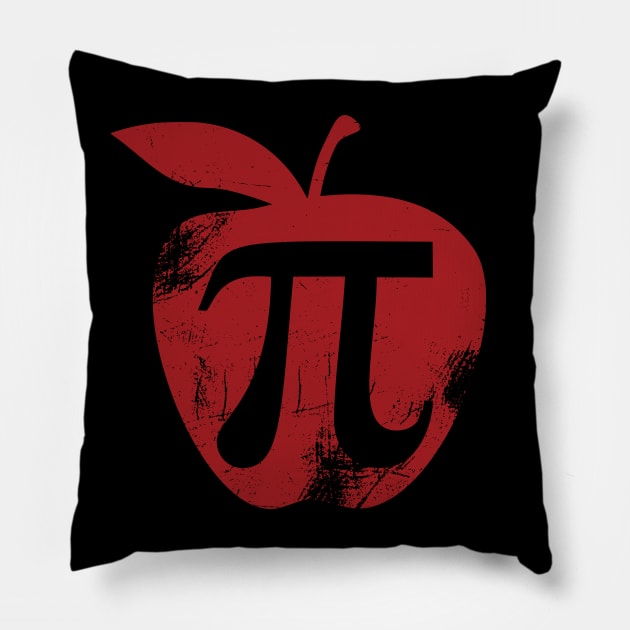 Red apple pi Pillow by Shirts That Bangs