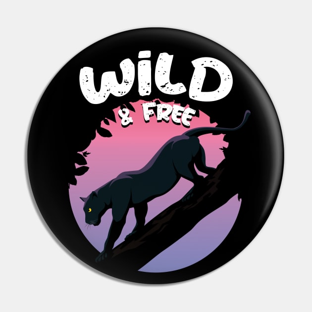 Black Panther - Wild & Free Animal Pin by TMBTM