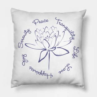 Blue Lotus Serenity Pillow