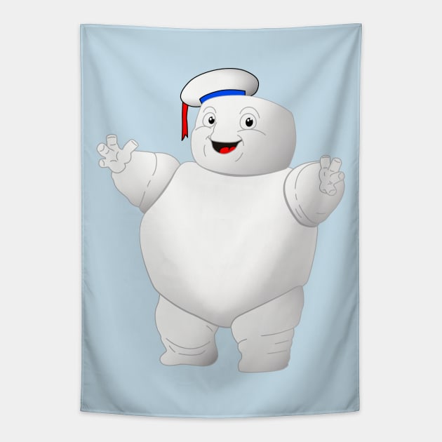 Ghostbusters Mini-Puft Tapestry by deancoledesign