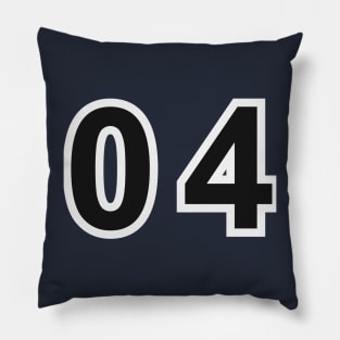 number 4 Pillow