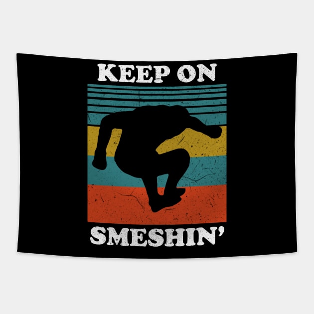 Keep on Smeshin' MMA Tapestry by dajabal