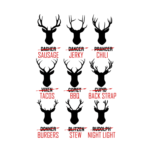 'Hunting All of Santa's Reindeer' Awesome Hunting Gift by ourwackyhome