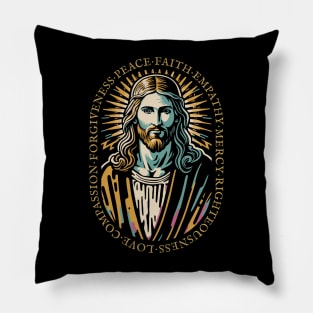 Jesus Christ Love Faith Christian Gift Idea Pillow