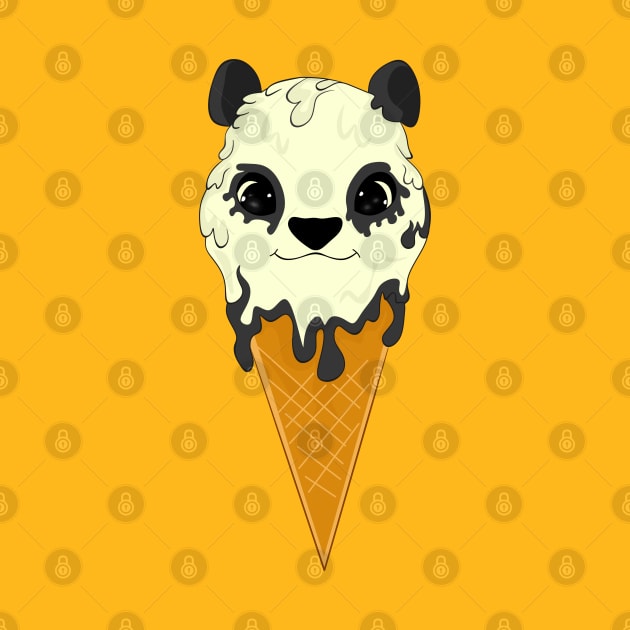 Cute panda ice cream by MariRiUA