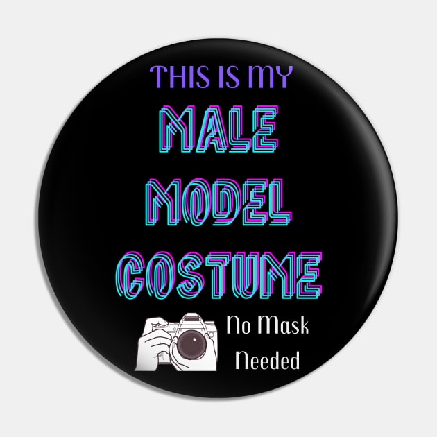 Male Model Lazy Halloween Costume Pin by EvolvedandLovingIt