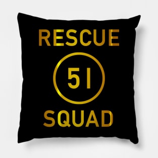 Rescue Squad 51 (Gold) Pillow