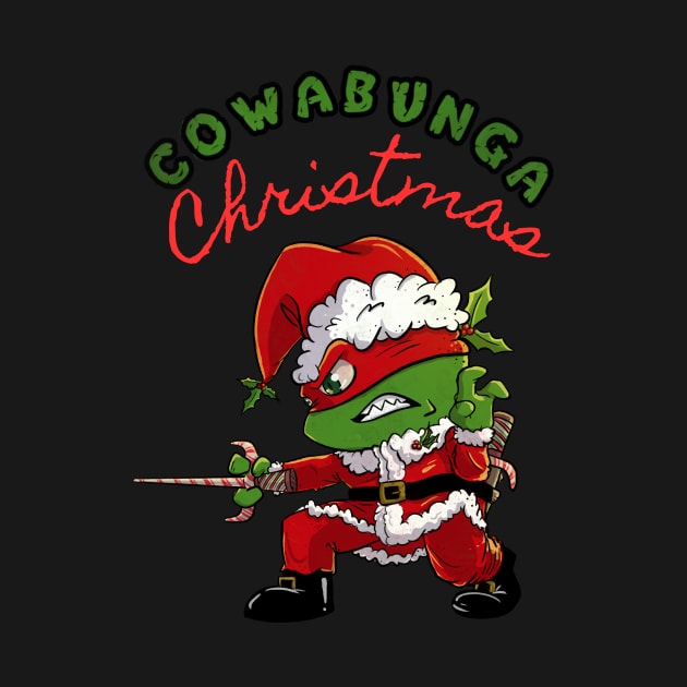 COWABUNGA CHRISTMAS RAPH! by TLareauArt