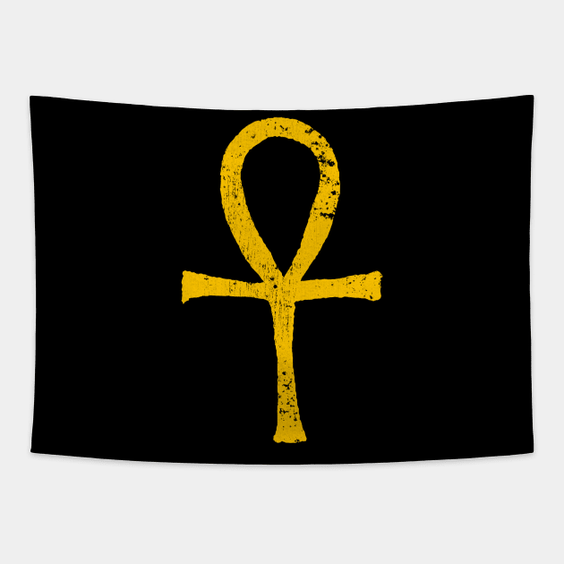 Ankh Hieroglyph Tapestry by hybridgothica