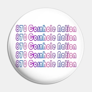 870 Cornhole Nation Pin