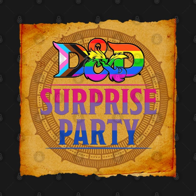 D&D Surprise party Pride - Bi Flag by DraconicVerses