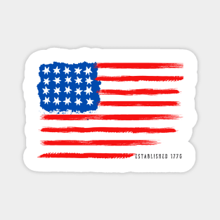 Vintage American Flag 1776 T-shirt Magnet