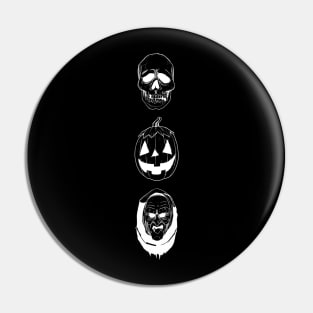 Season of the Witch Masks Vertical Pin