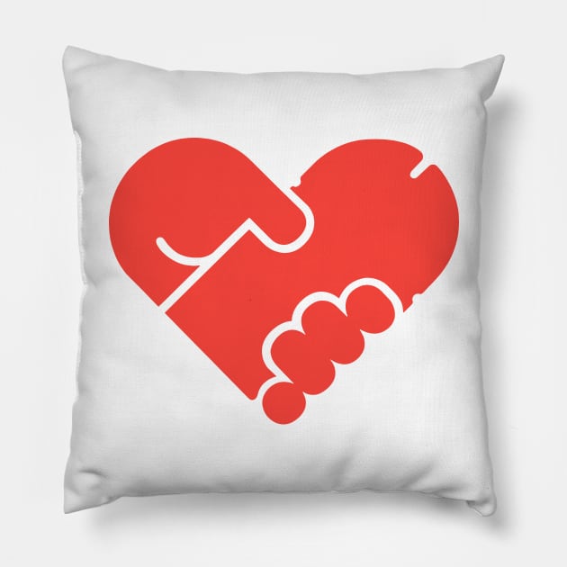 Handjob logo Pillow by lipsofjolie