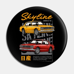 Skyline 2000 GTR JDM Car Pin
