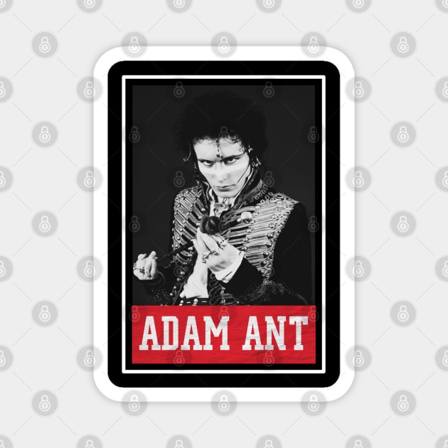 adam ant young Magnet by one way imagination