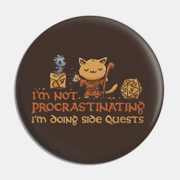 Side Quest Pin by kg07_shirts