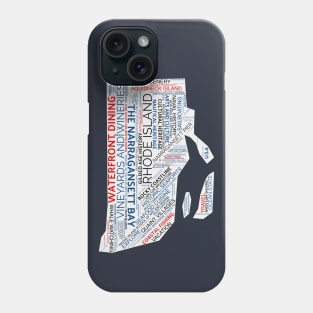 Rhode Island Little State, Big Heart Phone Case